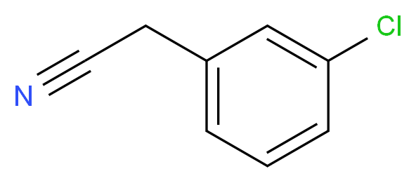 (3-Chlorophenyl)acetonitrile_分子结构_CAS_1529-41-5)