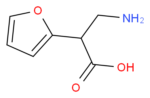 3-amino-2-(furan-2-yl)propanoic acid_分子结构_CAS_1060814-74-5