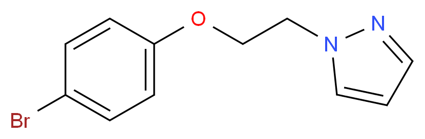 1-[2-(4-bromophenoxy)ethyl]-1H-pyrazole_分子结构_CAS_1150271-30-9