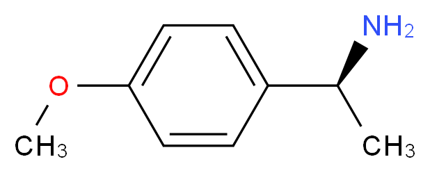 (1S)-1-(4-methoxyphenyl)ethan-1-amine_分子结构_CAS_41851-59-6