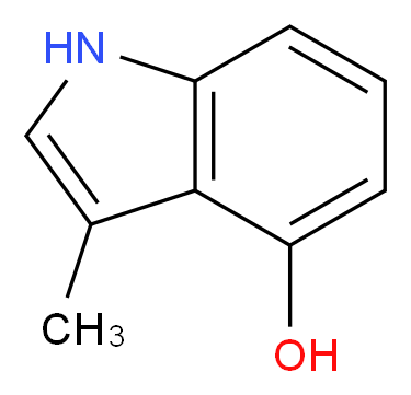 3-methyl-1H-indol-4-ol_分子结构_CAS_1125-31-1