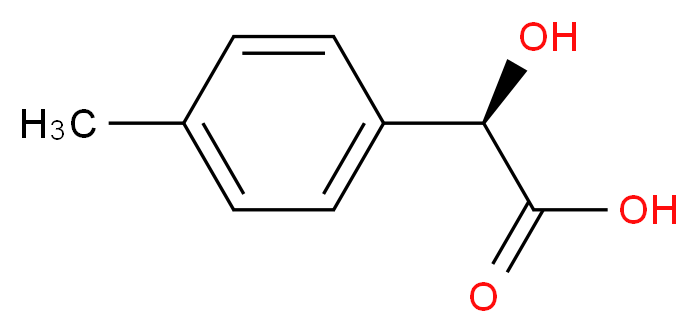 (2R)-2-hydroxy-2-(4-methylphenyl)acetic acid_分子结构_CAS_31284-89-6