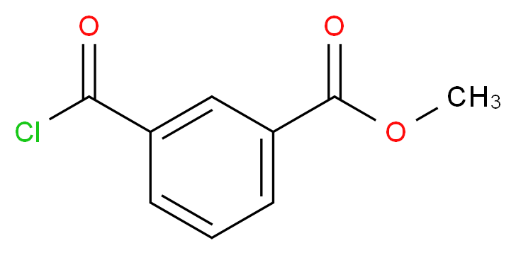 methyl 3-(carbonochloridoyl)benzoate_分子结构_CAS_3441-03-0