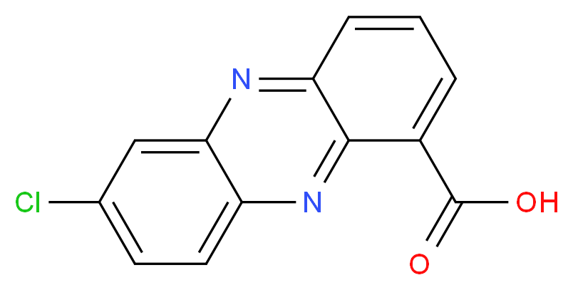 7-Chlorophenazine-1-carboxylic acid_分子结构_CAS_103942-92-3)