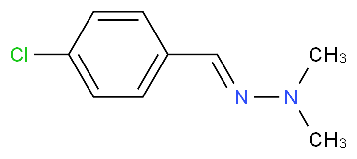 4-Chlorobenzenecarbaldehyde N,N-dimethylhydrazone_分子结构_CAS_22699-29-2)