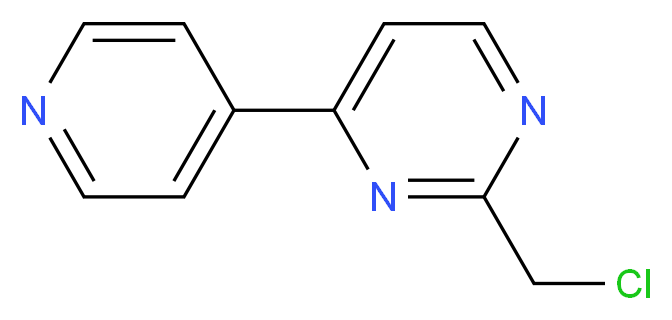 2-(chloromethyl)-4-(pyridin-4-yl)pyrimidine_分子结构_CAS_944906-18-7