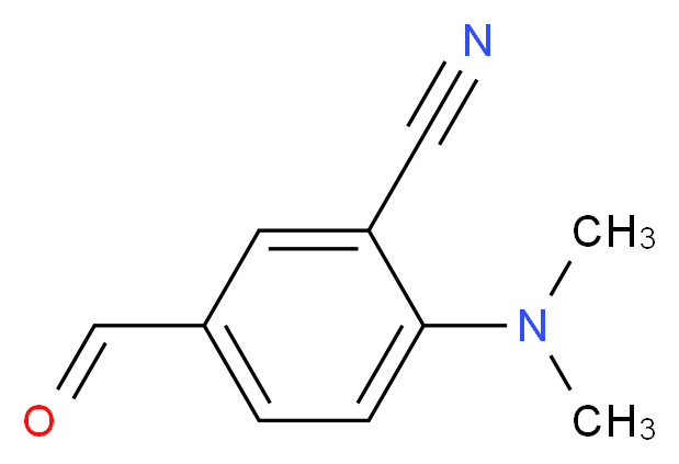 2-(dimethylamino)-5-formylbenzonitrile_分子结构_CAS_100655-27-4