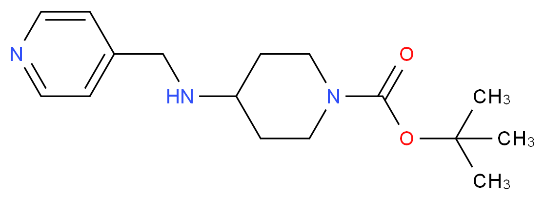 tert-Butyl 4-((pyridin-4-ylMethyl)aMino)piperidine-1-carboxylate_分子结构_CAS_206274-24-0)