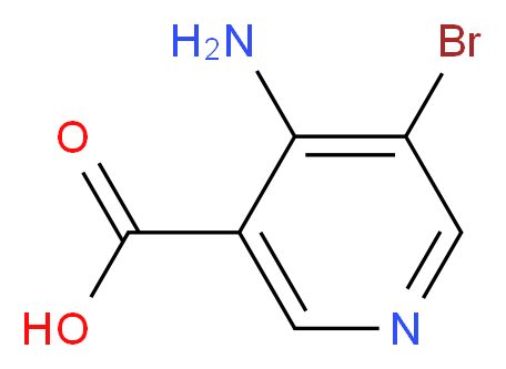 4-amino-5-bromopyridine-3-carboxylic acid_分子结构_CAS_52834-08-9