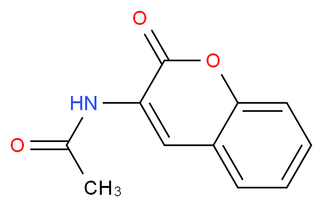 N-(2-oxo-2H-chromen-3-yl)acetamide_分子结构_CAS_779-30-6