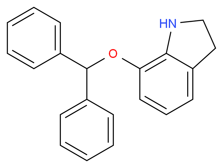 7-(Benzhydryloxy)-1H-indole_分子结构_CAS_135328-49-3)