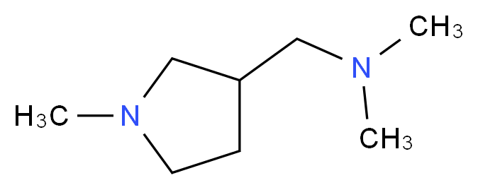 dimethyl[(1-methylpyrrolidin-3-yl)methyl]amine_分子结构_CAS_1313738-92-9