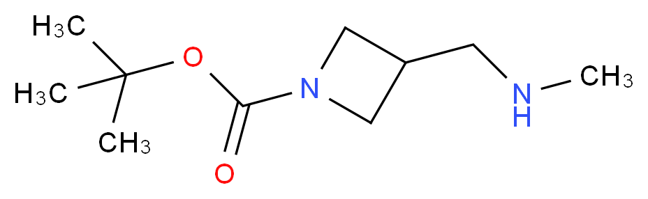 3-[(Methylamino)methyl]azetidine, N1-BOC protected_分子结构_CAS_1049730-81-5)