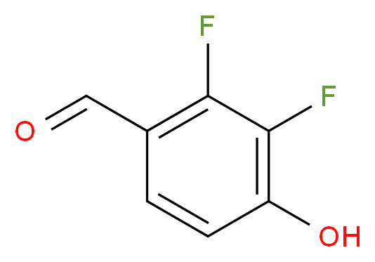 2,3-Difluoro-4-hydroxybenzaldehyde 97%_分子结构_CAS_676500-39-3)