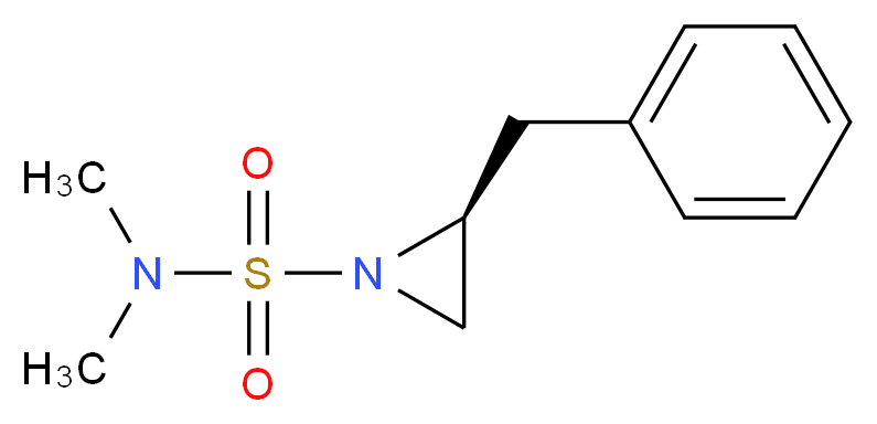 (2S)-2-benzyl-N,N-dimethylaziridine-1-sulfonamide_分子结构_CAS_902146-43-4