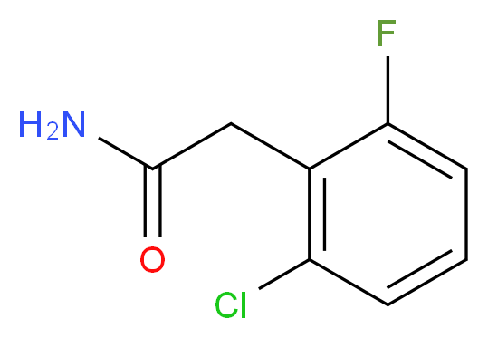 2-(2-chloro-6-fluorophenyl)acetamide_分子结构_CAS_)