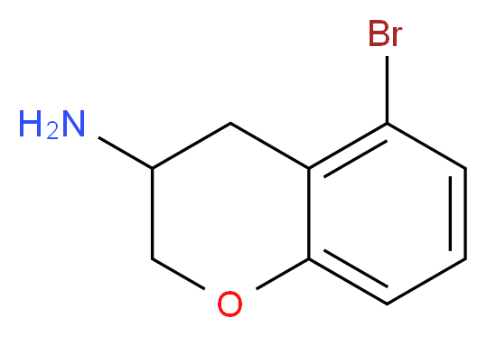 5-bromochroman-3-amine_分子结构_CAS_1196151-39-9)