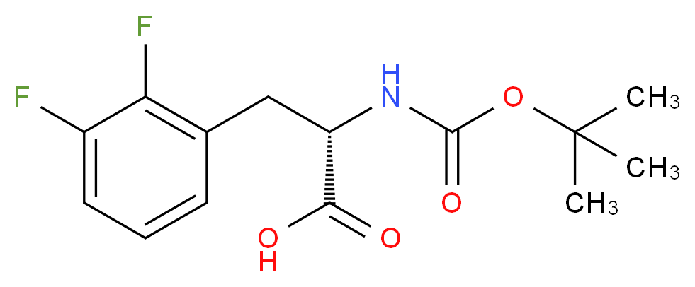 BOC-2,3-DIFLUORO-L-PHENYLALANINE_分子结构_CAS_266360-64-9)