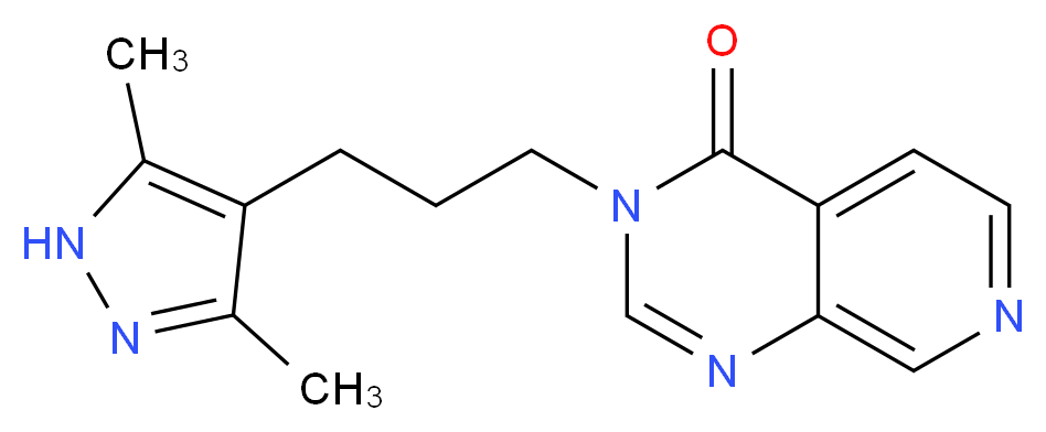 3-[3-(3,5-dimethyl-1H-pyrazol-4-yl)propyl]pyrido[3,4-d]pyrimidin-4(3H)-one_分子结构_CAS_)