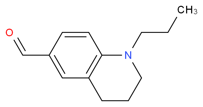 1-propyl-1,2,3,4-tetrahydroquinoline-6-carbaldehyde_分子结构_CAS_876710-88-2)