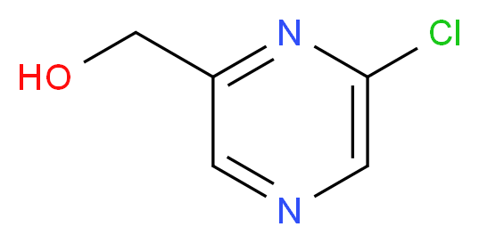 (6-chloropyrazin-2-yl)methanol_分子结构_CAS_1240602-95-2