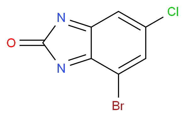 4-bromo-6-chloro-2H-1,3-benzodiazol-2-one_分子结构_CAS_1035390-48-7