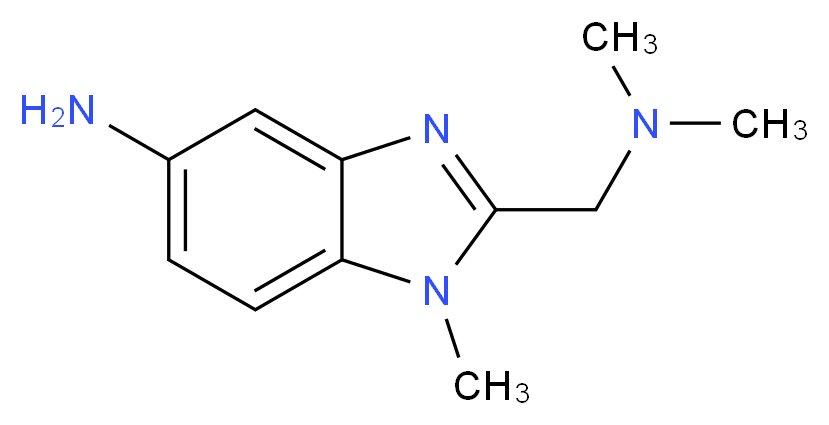 2-((dimethylamino)methyl)-1-methyl-1H-benzo[d]imidazol-5-amine_分子结构_CAS_)