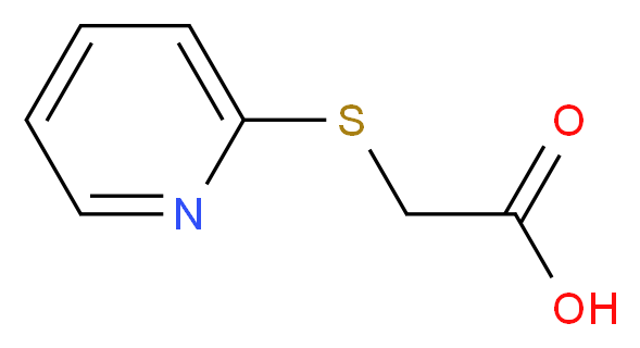 (pyridin-2-ylthio)acetic acid_分子结构_CAS_10002-29-6)