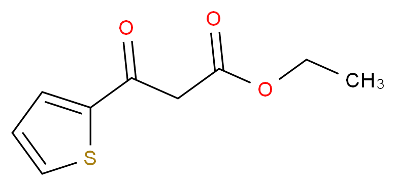 3-OXO-3-THIOPHEN-2-YL-PROPIONIC ACID ETHYL ESTER_分子结构_CAS_13669-10-8)