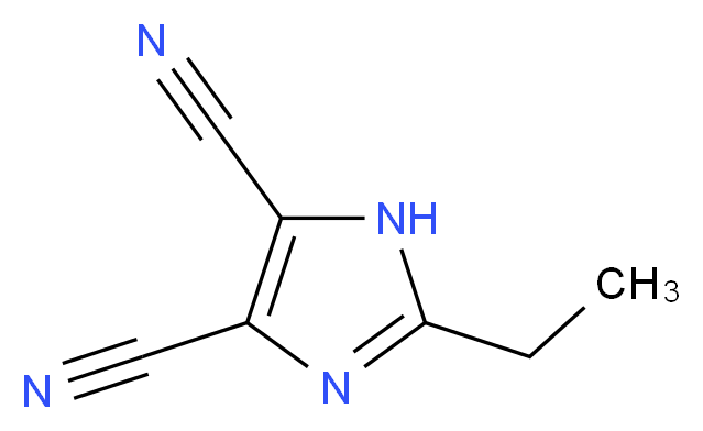 2-Ethyl-1H-imidazole-4,5-dicarbonitrile_分子结构_CAS_)