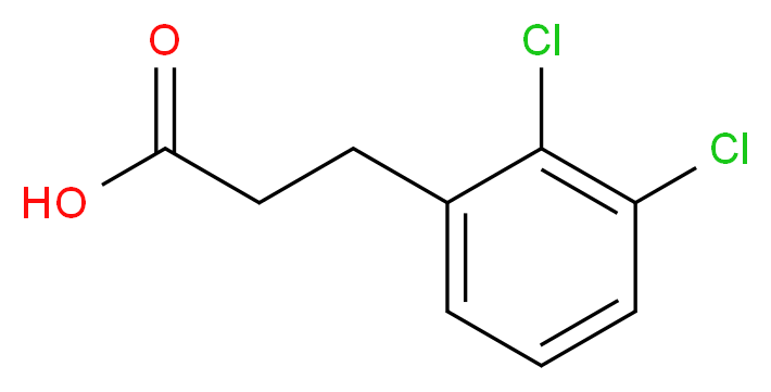 3-(2,3-Dichlorophenyl)propionic acid_分子结构_CAS_57915-79-4)