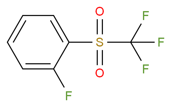 1-fluoro-2-trifluoromethanesulfonylbenzene_分子结构_CAS_2358-41-0