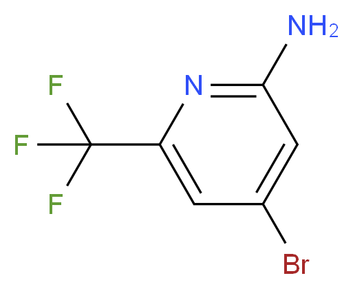 4-bromo-6-(trifluoromethyl)pyridin-2-amine_分子结构_CAS_1196147-49-5)