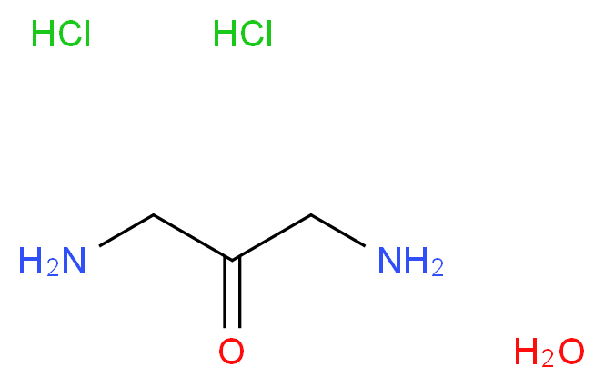 1,3-二氨基丙酮 二盐酸盐 一水合物_分子结构_CAS_207226-24-2)