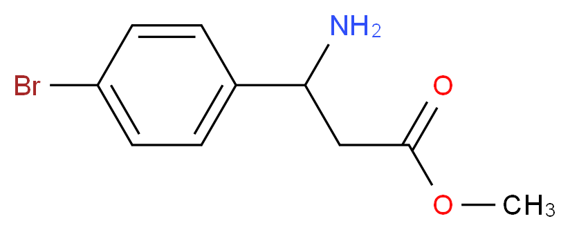 Methyl 3-amino-3-(4-bromophenyl)propanoate_分子结构_CAS_)