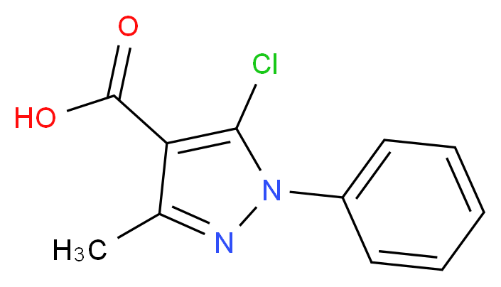 5-Chloro-3-methyl-1-phenyl-1H-pyrazole-4-carboxylic acid_分子结构_CAS_)