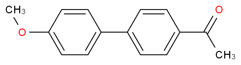 4-Acetyl-4'-methoxybiphenyl_分子结构_CAS_13021-18-6)