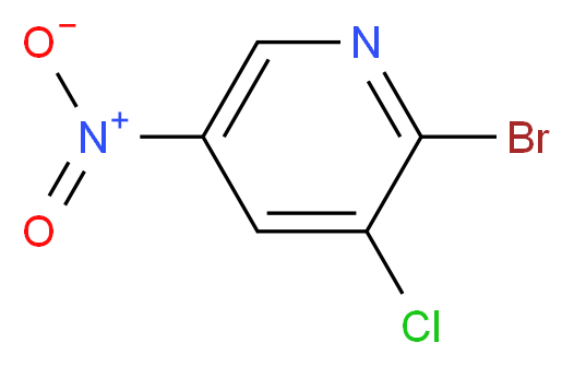 2-Bromo-3-chloro-5-nitropyridine_分子结构_CAS_22353-41-9)