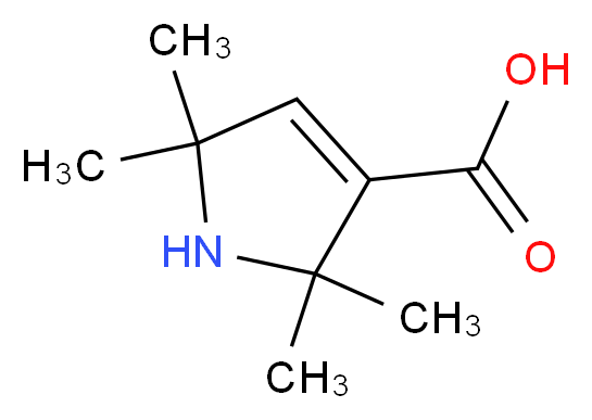 2,2,5,5-Tetramethyl-2,5-dihydro-1H-pyrrole-3-carboxylic acid_分子结构_CAS_)