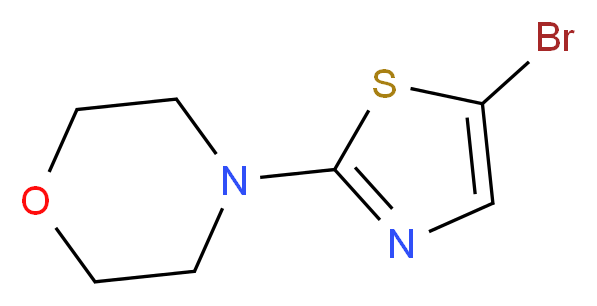 4-(5-bromo-1,3-thiazol-2-yl)morpholine_分子结构_CAS_933728-73-5