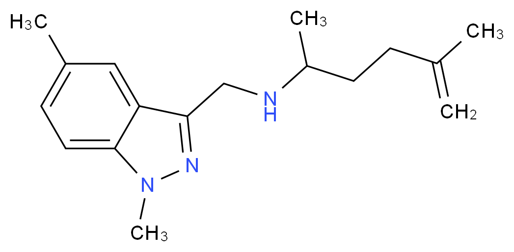 N-[(1,5-dimethyl-1H-indazol-3-yl)methyl]-5-methylhex-5-en-2-amine_分子结构_CAS_)