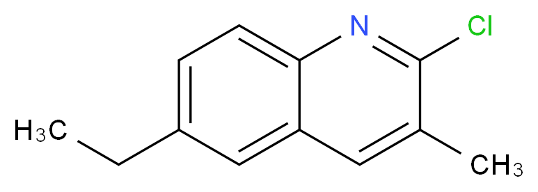 2-CHLORO-6-ETHYL-3-METHYLQUINOLINE_分子结构_CAS_132118-29-7)