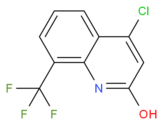 4-chloro-8-(trifluoromethyl)quinolin-2-ol_分子结构_CAS_955288-52-5