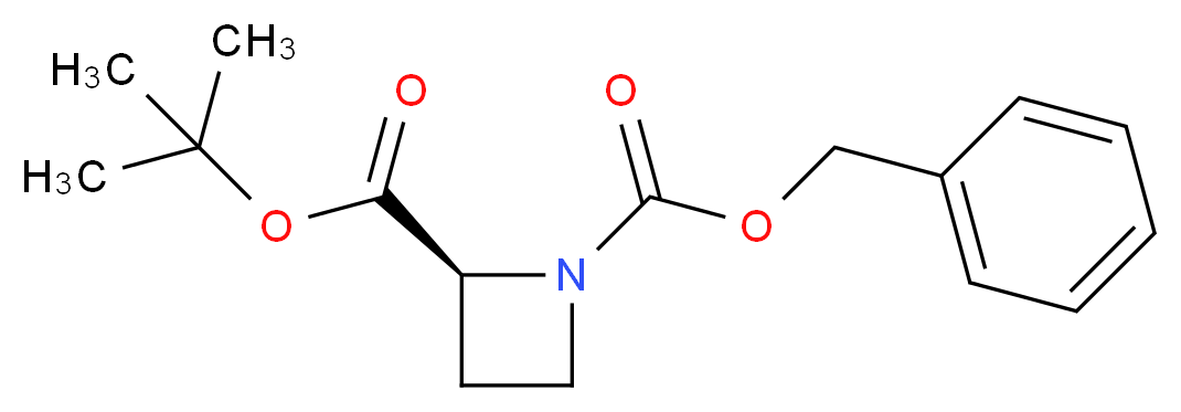 tert-Butyl-L-N-benzyloxycarbonylazetidine-2-carboxylate_分子结构_CAS_153704-88-2)