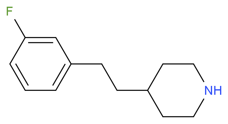 4-[2-(3-Fluorophenyl)ethyl]piperidine_分子结构_CAS_148492-14-2)