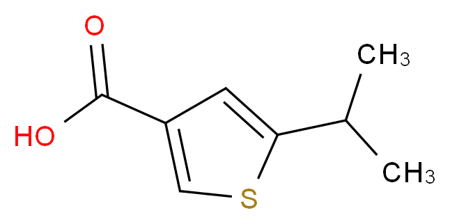 5-Isopropyl-thiophene-3-carboxylic acid_分子结构_CAS_)