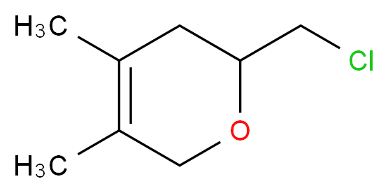 2-(chloromethyl)-4,5-dimethyl-3,6-dihydro-2H-pyran_分子结构_CAS_98559-77-4)