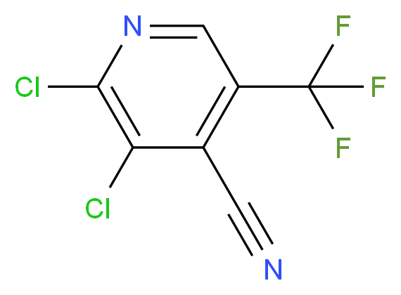 2,3-Dichloro-5-(trifluoromethyl)isonicotinonitrile_分子结构_CAS_)