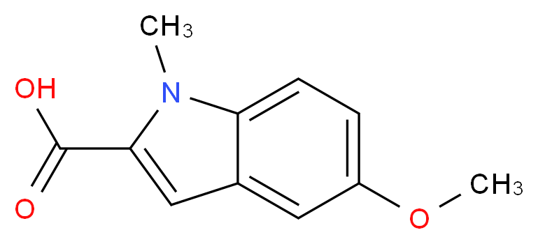 5-methoxy-1-methyl-1H-indole-2-carboxylic acid_分子结构_CAS_59908-54-2