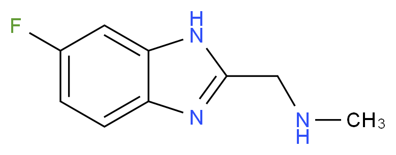 [(6-fluoro-1H-1,3-benzodiazol-2-yl)methyl](methyl)amine_分子结构_CAS_1158297-70-1